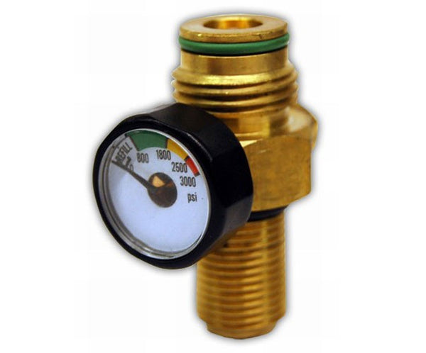 CO2 Pin Valve with Gauge
