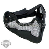 Metal Three Quarter Face Mesh Mask