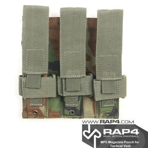 MOLLE TRIPLE MP5 MAG POUCH